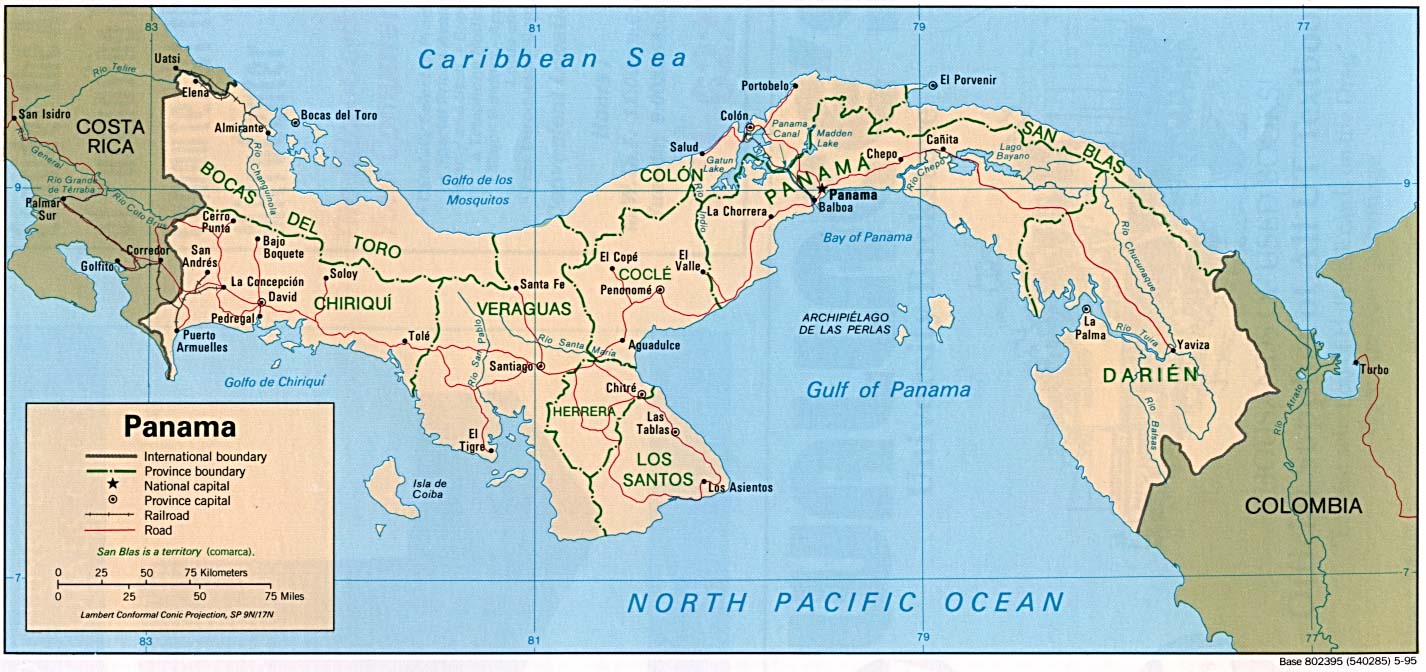 Где находится Панамский перешеек на карте мира
